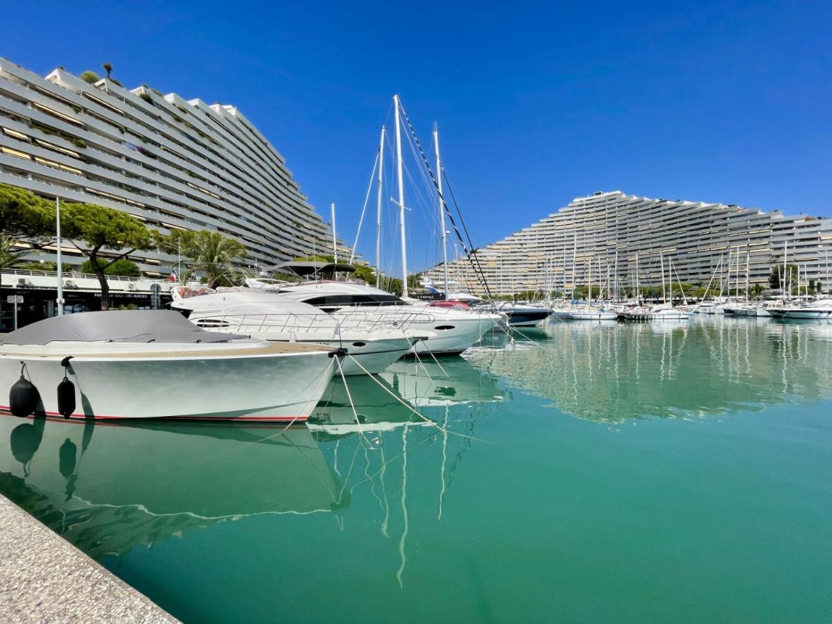 #41 Marina Riviera Bay - Marine Baie Des Anges - Studio Vue Mer Et Port Villeneuve-Loubet Bagian luar foto